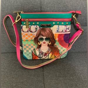 Nicole Lee Printed Crossbody Bag